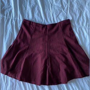 Banana Republic Burgundy Fit and Flare Skirt, size 6